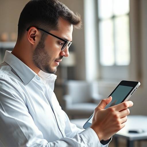 A graphic designer working on a logo design on a tablet