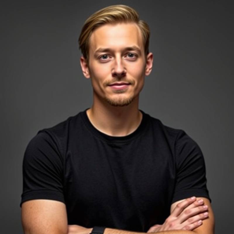 Portrait of Dimitri Volkov, Lead Designer at Apex Creative Studio